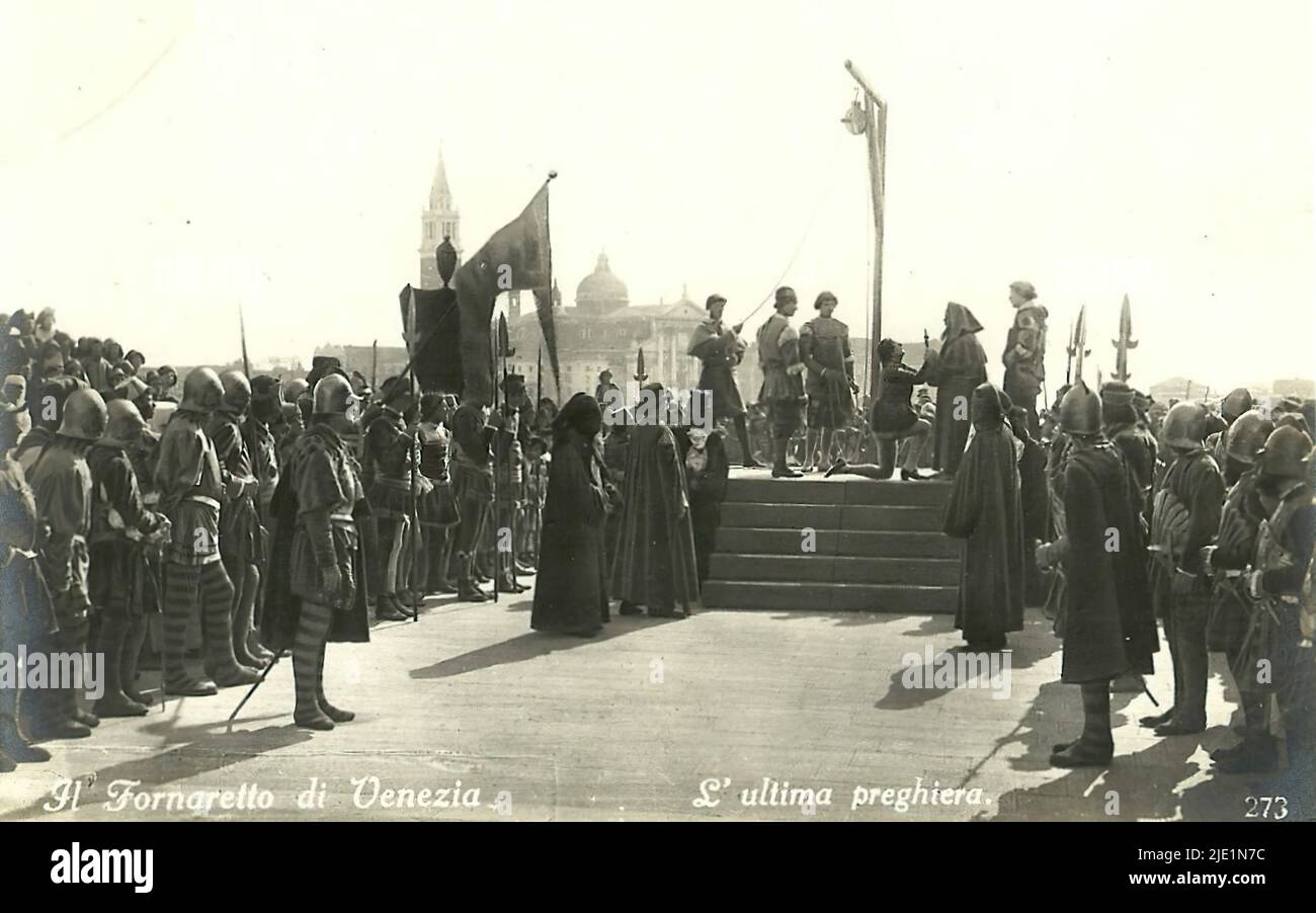 Il Fornaretto di Venezia 018 Italian silent movie Stock Photo Alamy