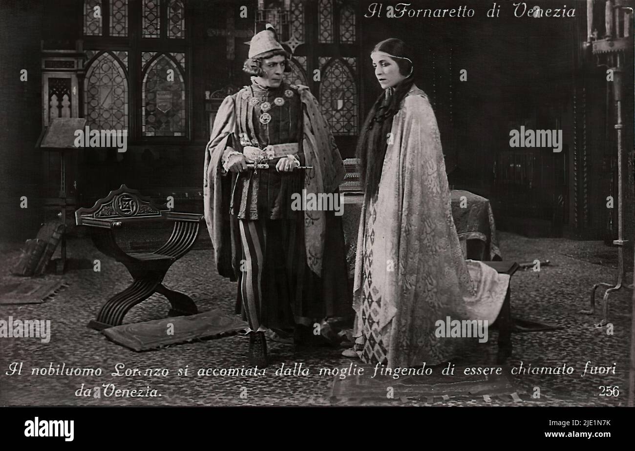 Il fornaretto di Venezia 256 Italian silent movie Stock Photo Alamy