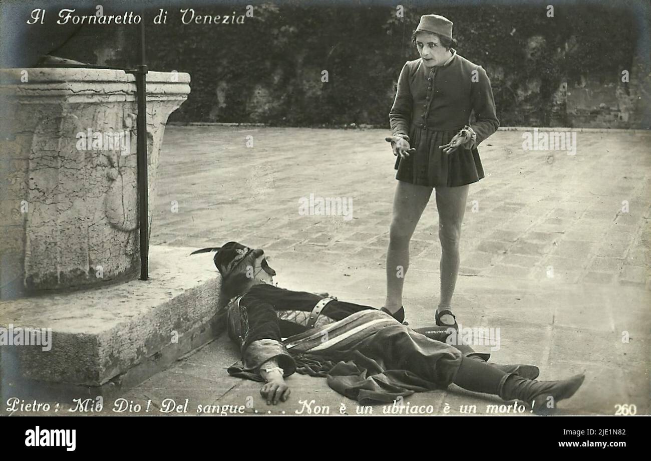 Il Fornaretto di Venezia 008 Italian silent movie Stock Photo Alamy