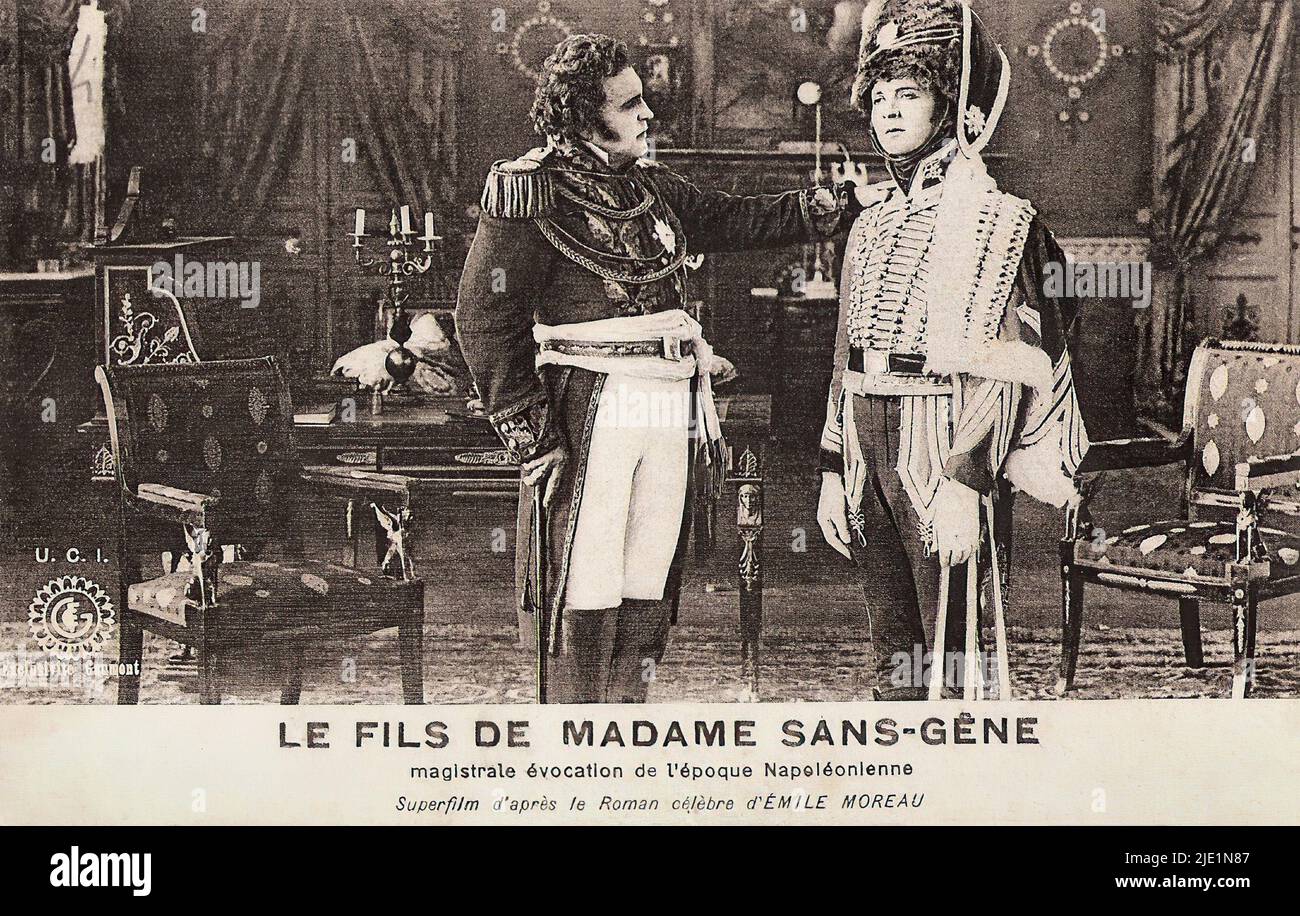 Il figlio di Madame Sans-Gêne (1921) 001 - Italian silent cinema era actress Stock Photo