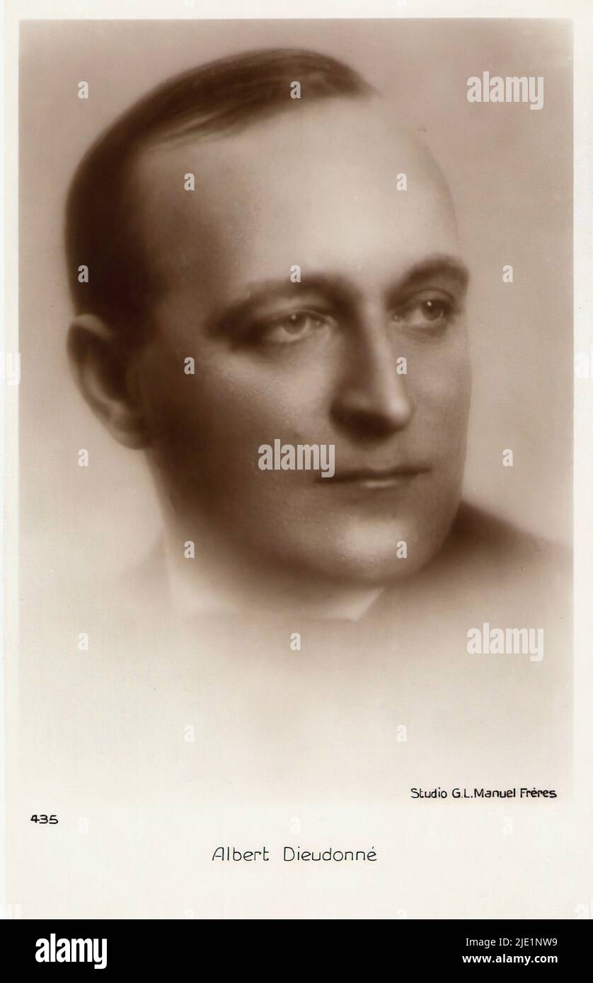 Portrait of Albert Dieudonné - French theatre classic era Stock Photo