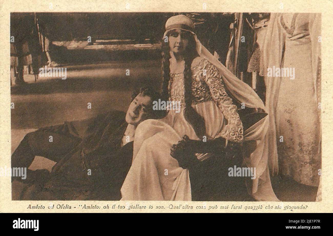 Portrait of Amleto (1917) - Italian silent cinema era actor Stock Photo