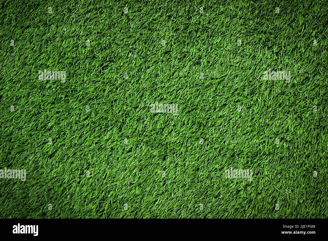 Full Frame Green Artificial Grass Used For Background Stock Photo