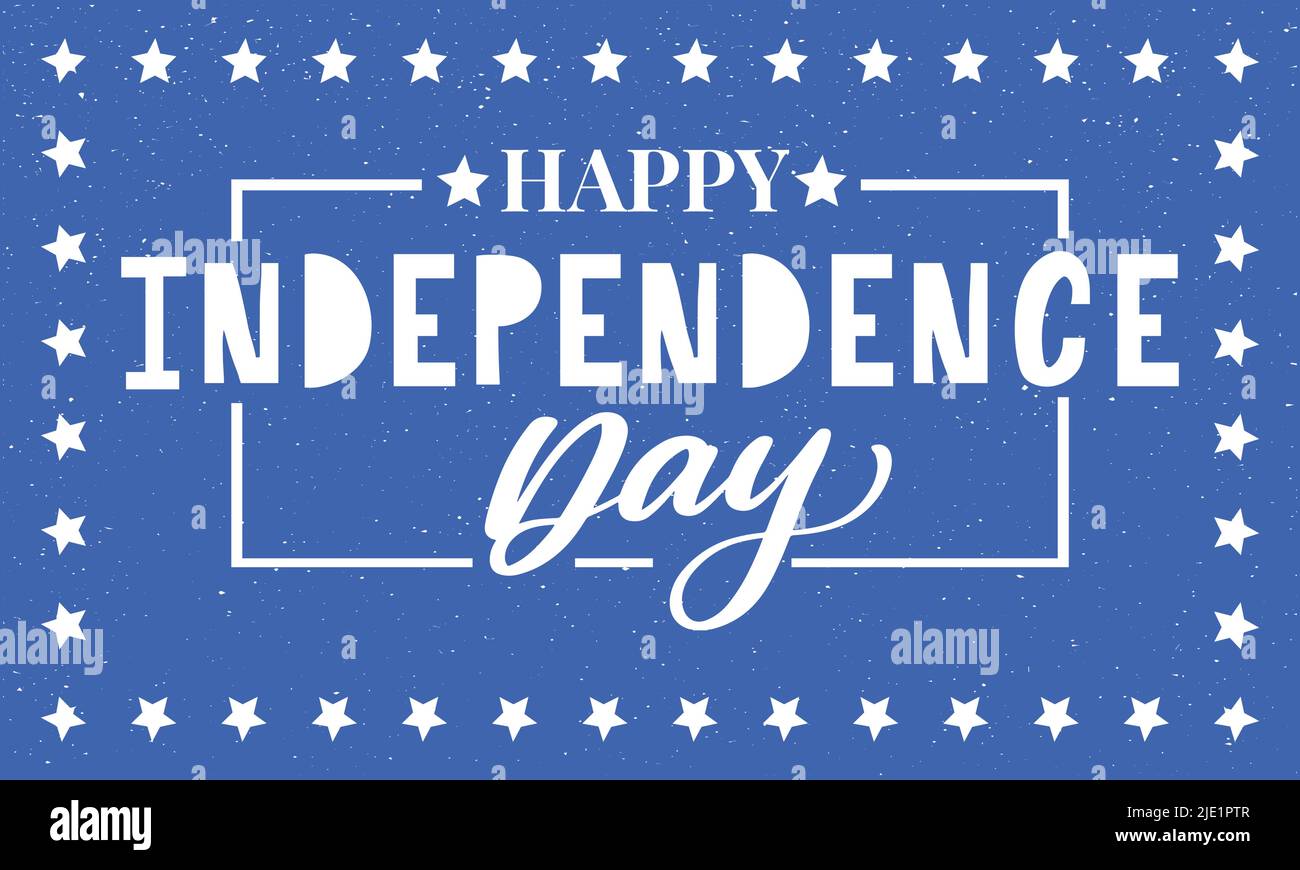 4th of july independence day lettering Stock Vector Image & Art - Alamy