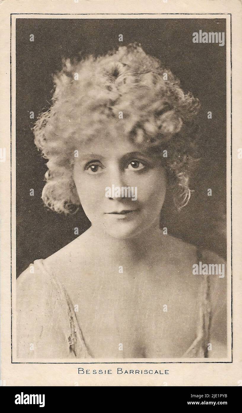 Portrait of Bessie Barriscale Hollywood silent movie actress Stock