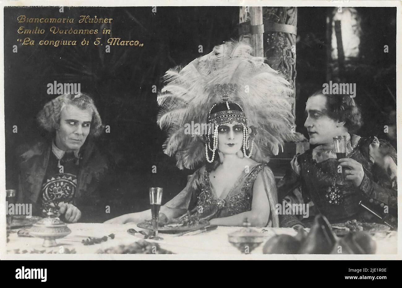 Portrait of Biancamaria Hubner and Emilio Vardannes in La congiura di