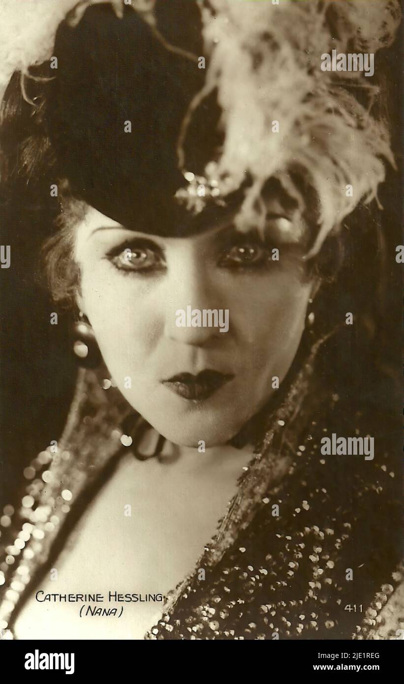 Portrait of Catherine Hessling in Nana (1926) - French silent cinema era Stock Photo