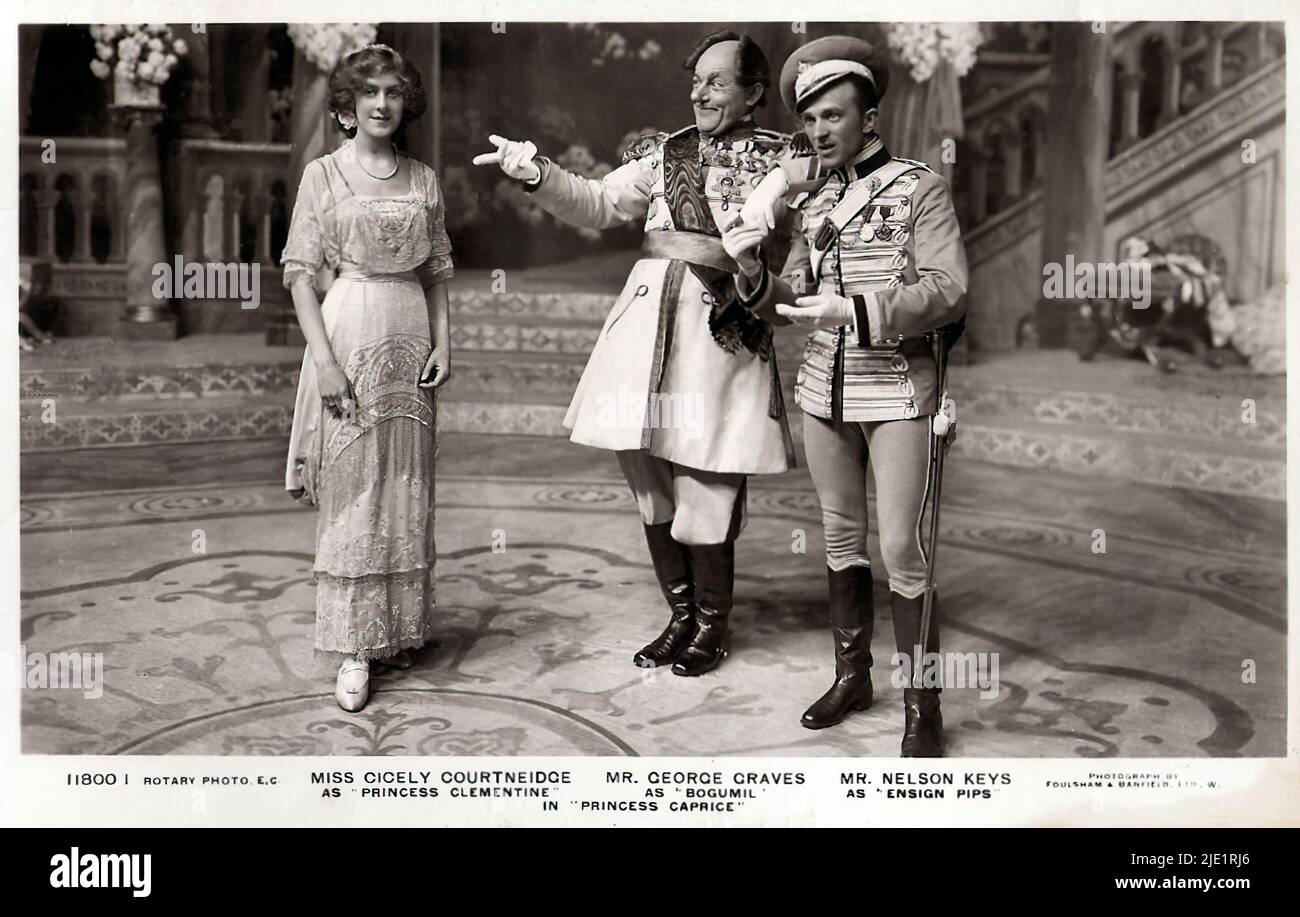 Portrait of Cicely Courtneidge, Graves and Nelson Keyes in