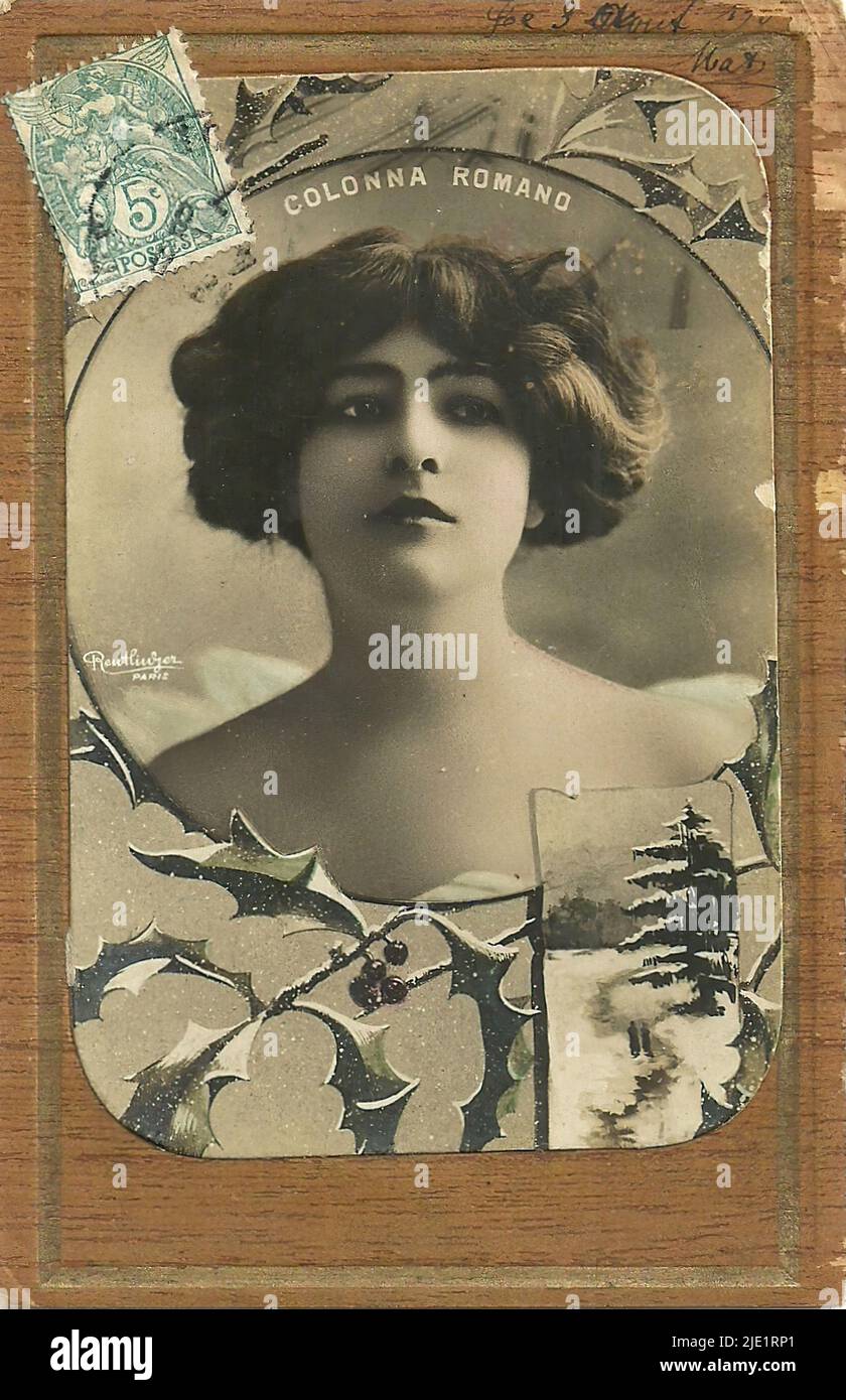 Colonna Romano Roma Portrait of Colonna Romano, reutlinger - French theatre classic era ...