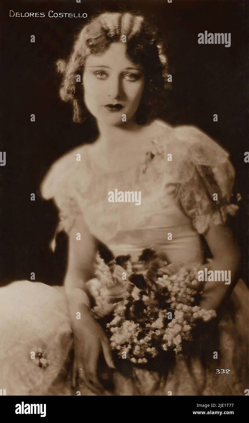 Portrait of Dolores Costello Hollywood silent movie actress Stock