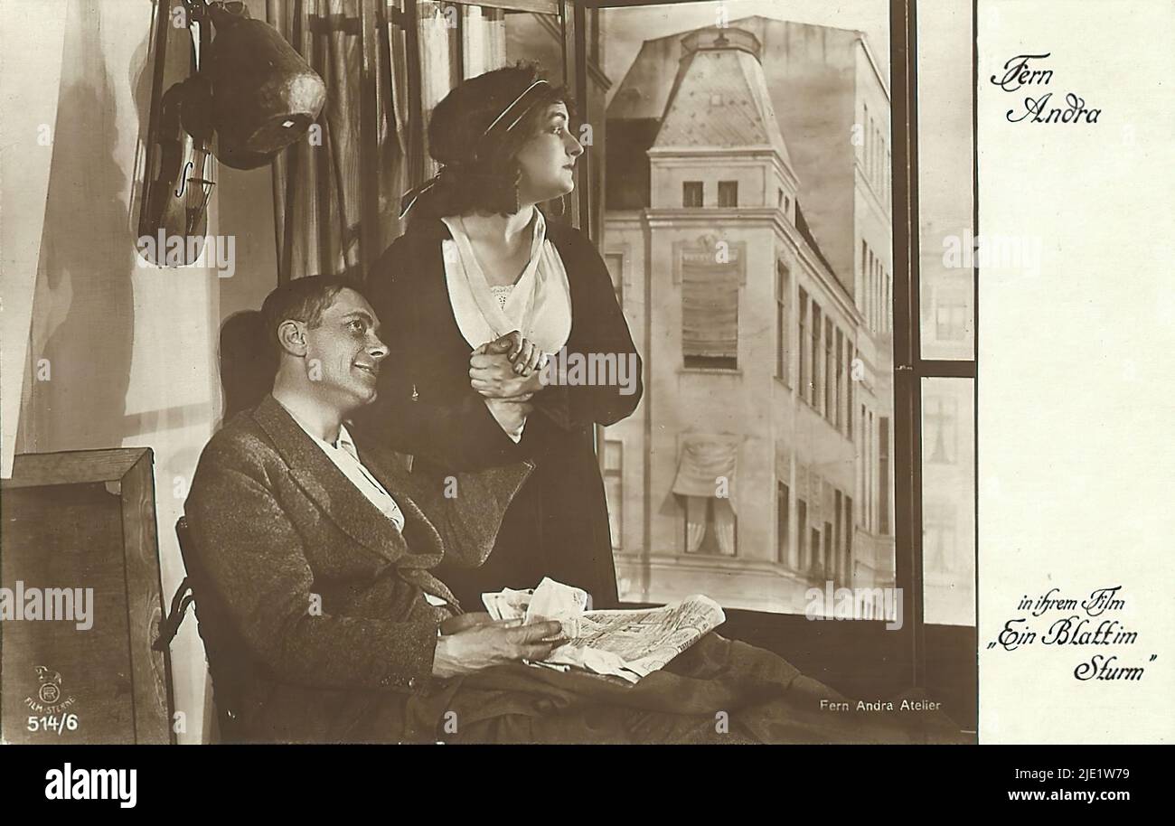 Portrait of Fern Andra in Ein Blatt im Sturm (1917) - German weimar era
