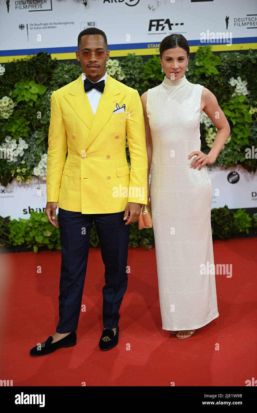 Berlin, Germany. 24th June, 2022. Jerry Hoffmann and Aylin Tezel walk