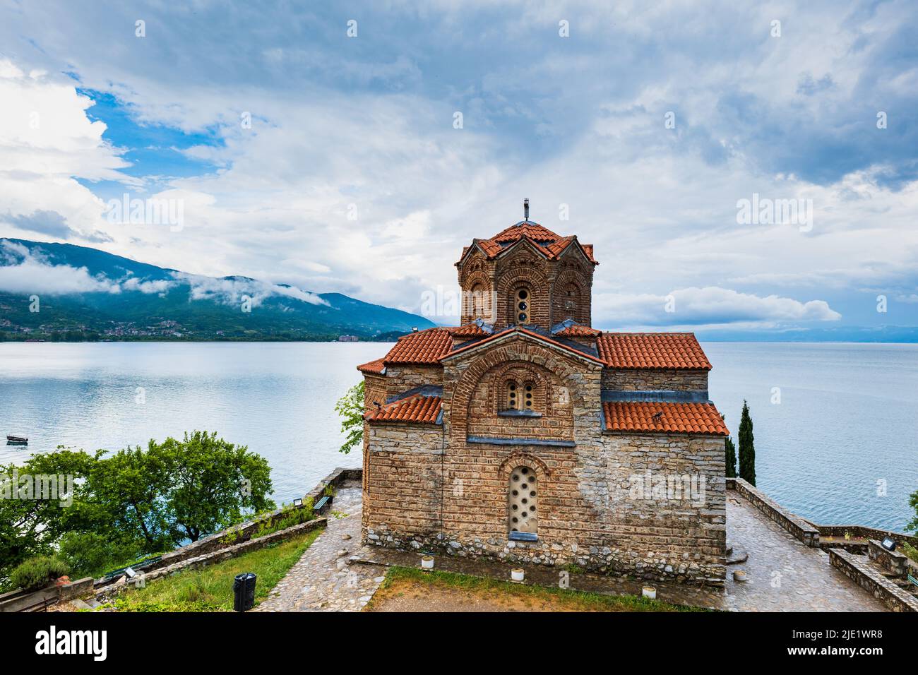 Saint John Kaneo Orthodox Church by Lake Ohrid, North Macedonia. One of
