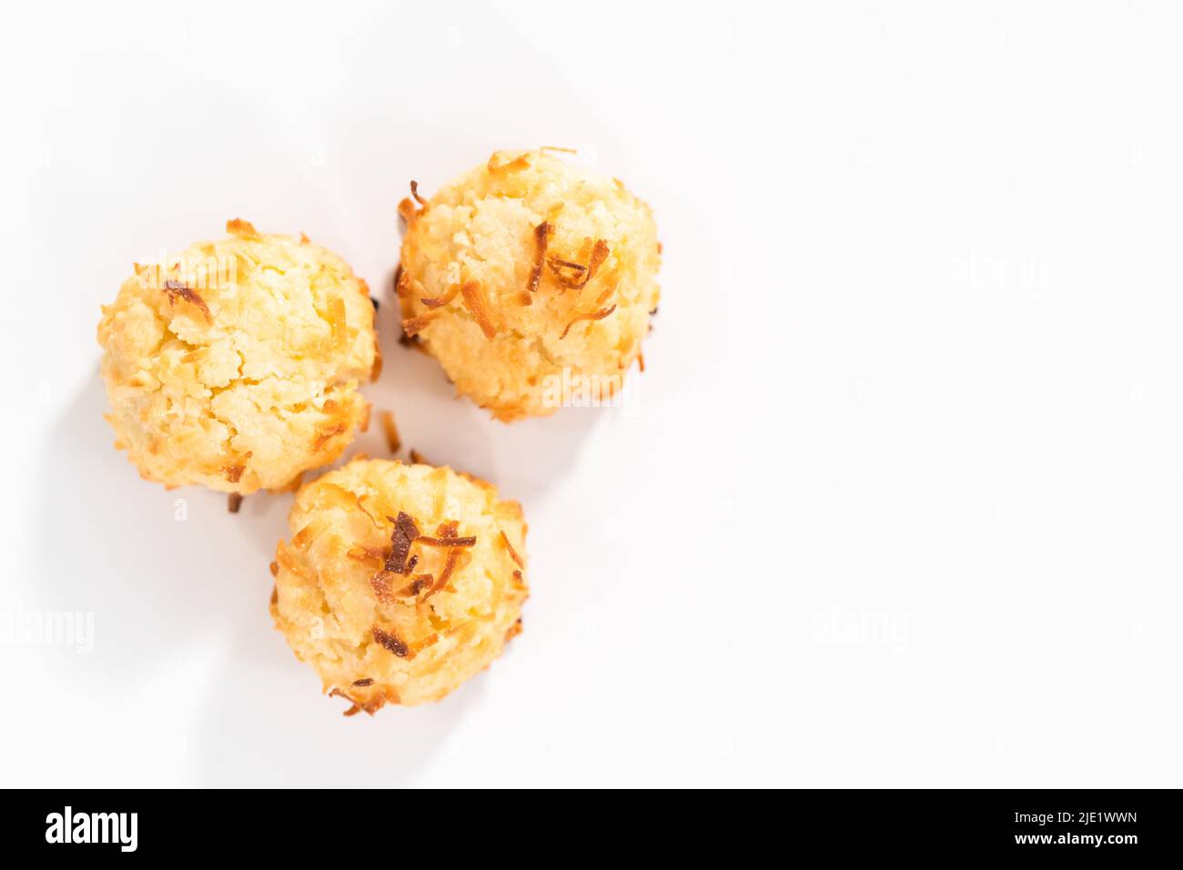 Homemade coconut cookies with coconut flakes Stock Photo Alamy