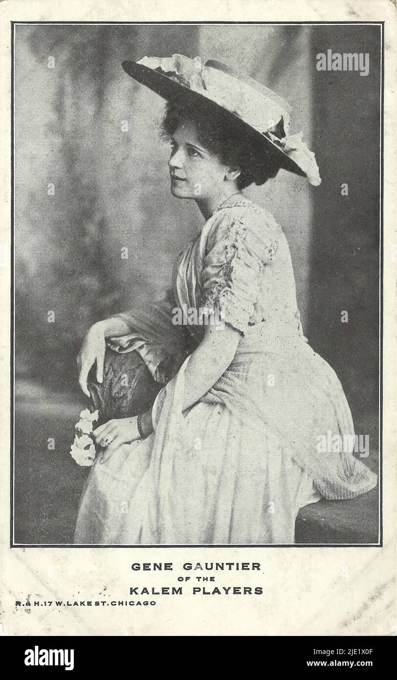 Portrait of Gene Gauntier American cinema before Hollywood era Stock