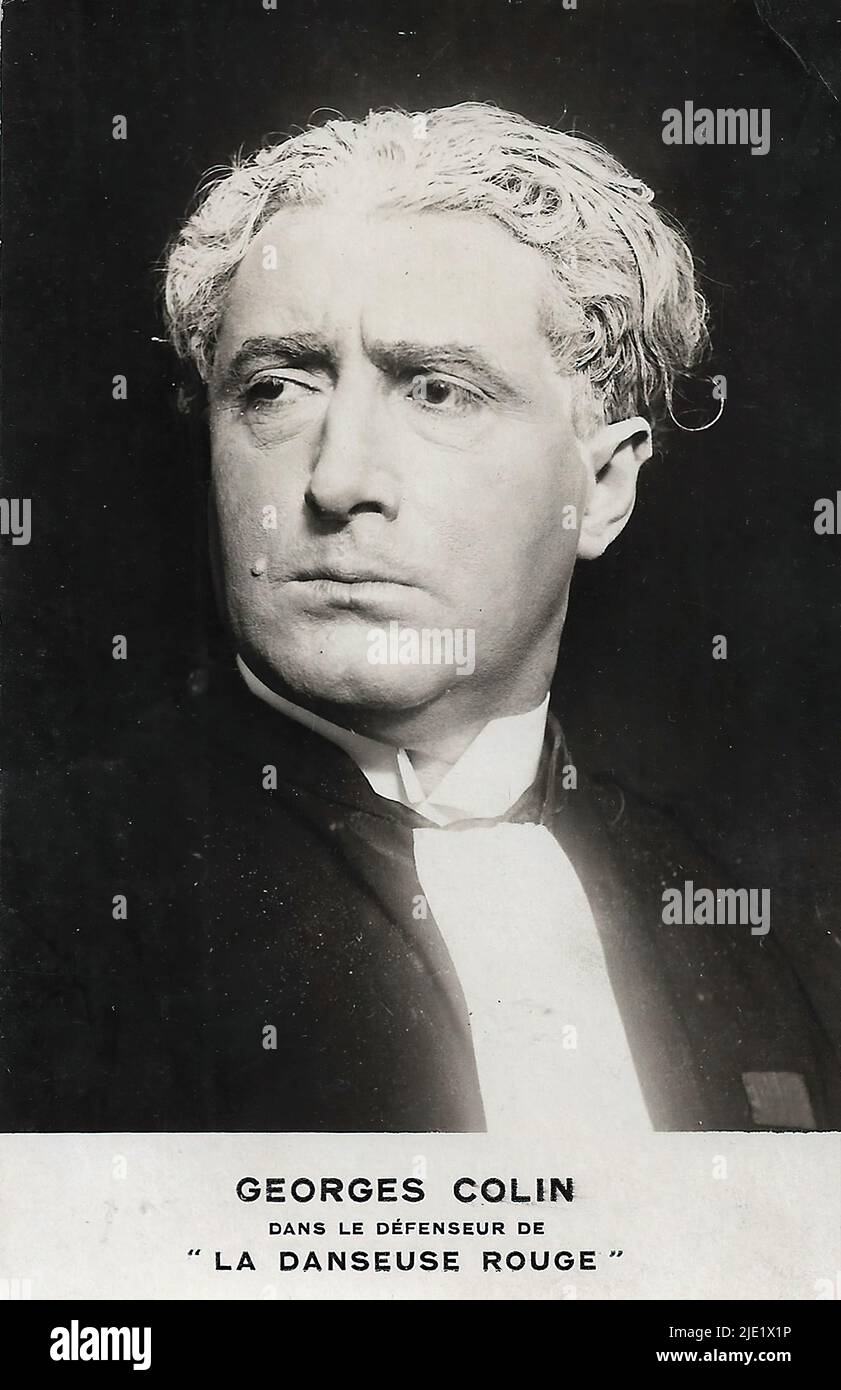 Portrait of Colin as the lawyer in La danseuse rouge French