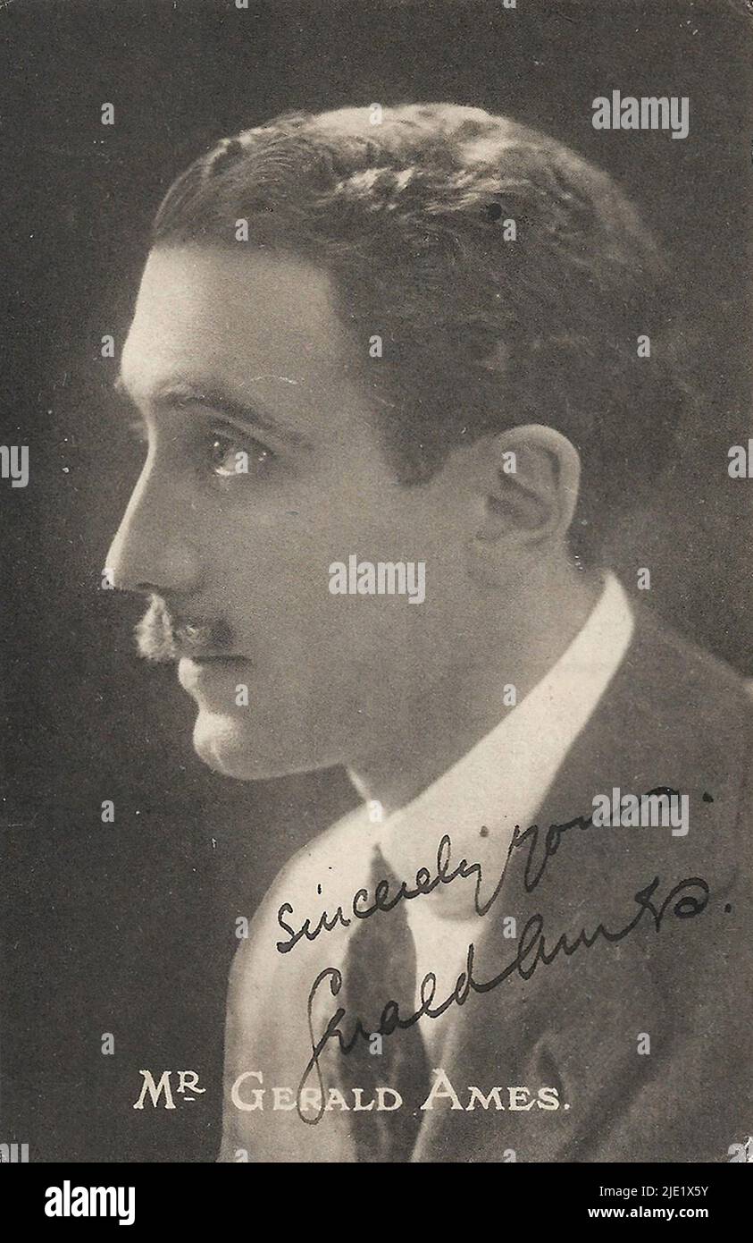 Portrait of Gerald Ames 001 British silent cinema Stock Photo Alamy