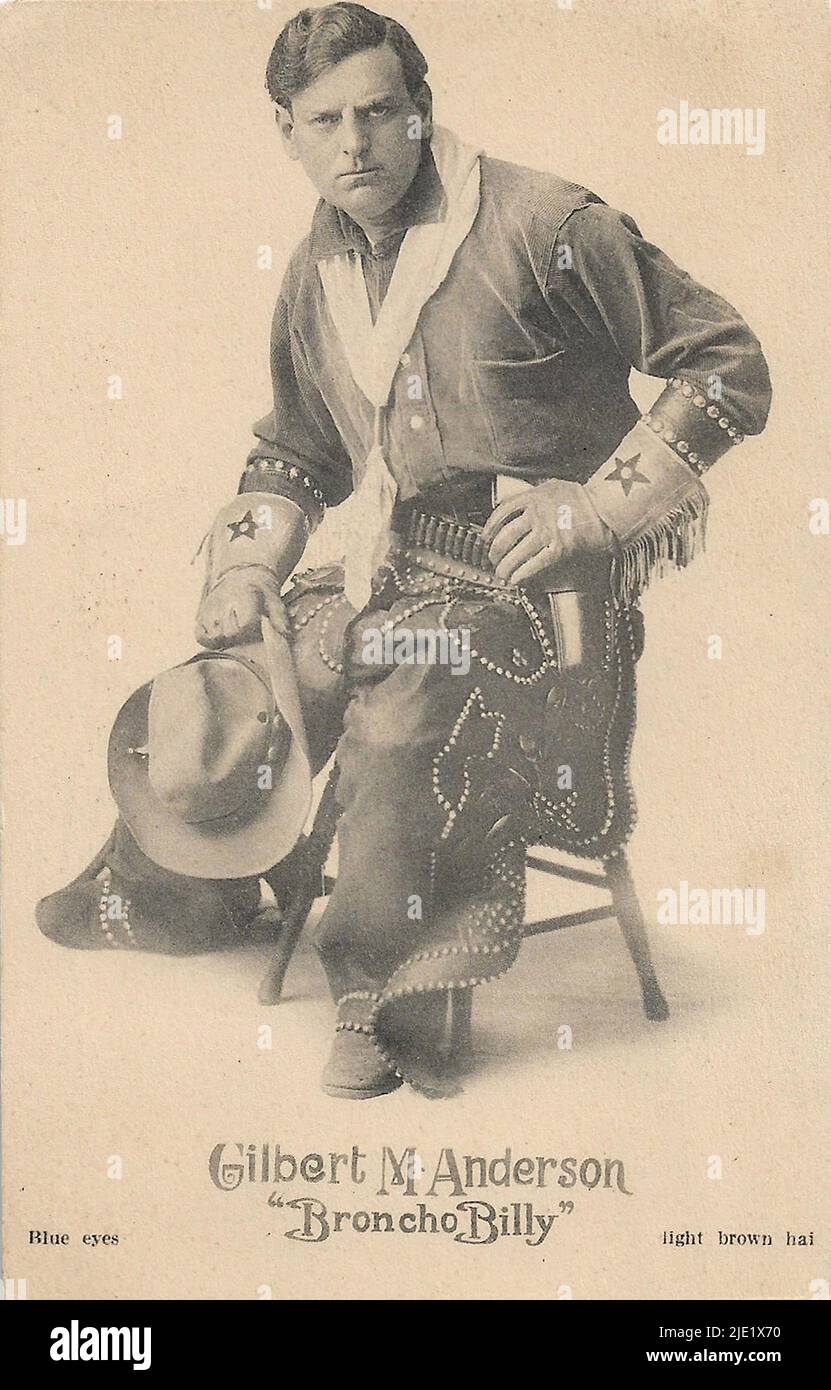 Portrait of Gilbert M. Anderson Broncho Billy American cinema before