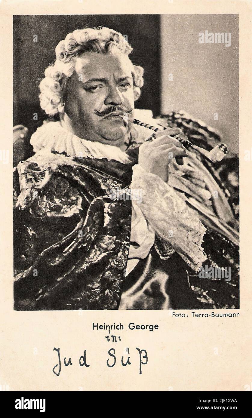 Portrait of Heinrich George 001 Stock Photo