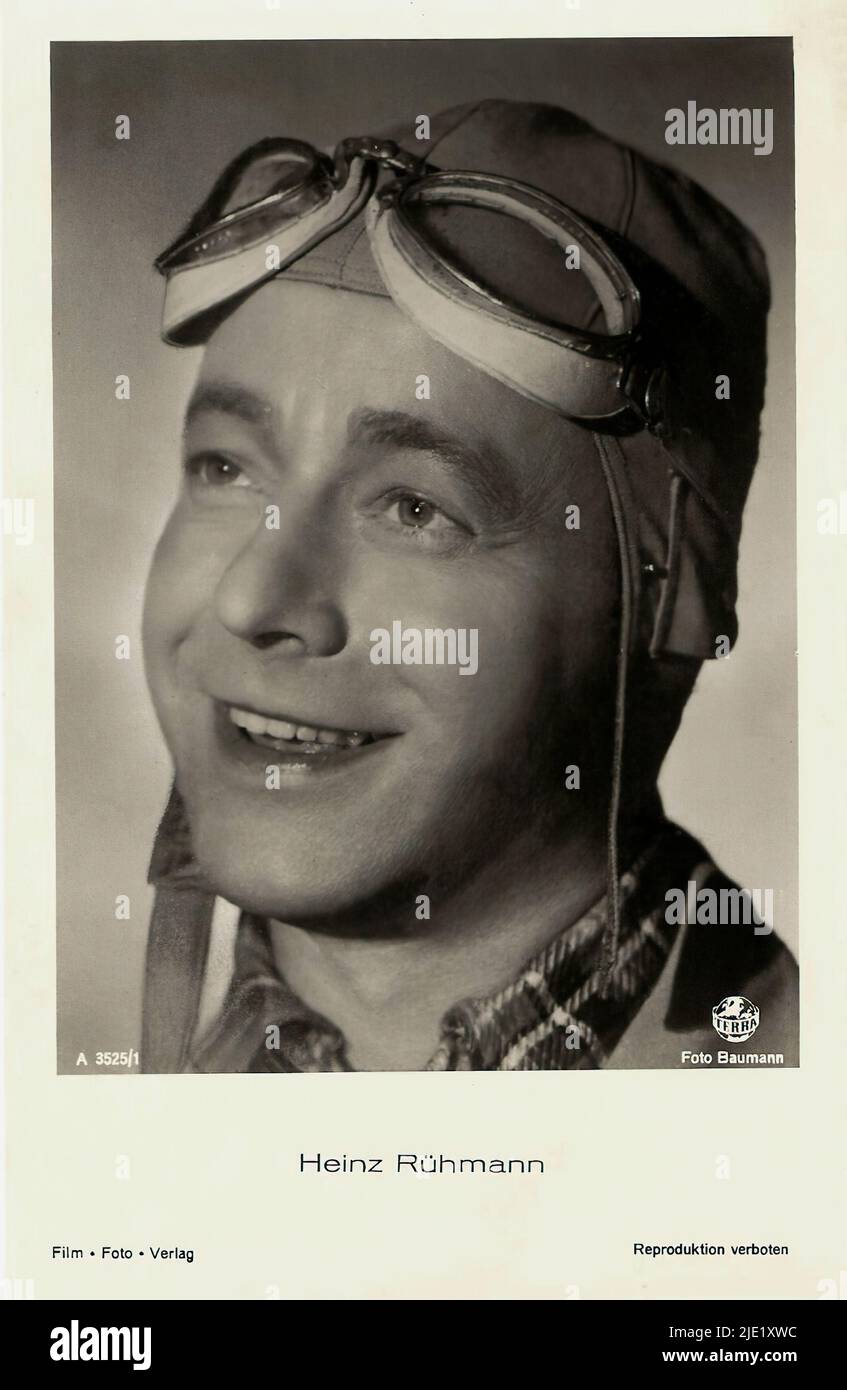 Portrait of Heinz Rühmann - German Third Reich movie star Stock Photo