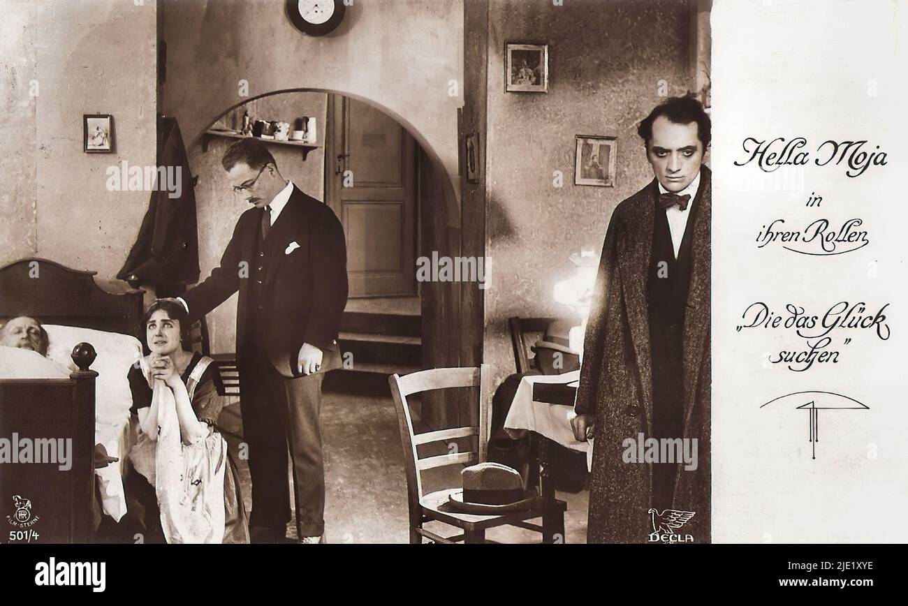 Portrait of Hella Moja in Die das Glück suchen - German weimar era cinema (1918 - 1935) Stock Photo