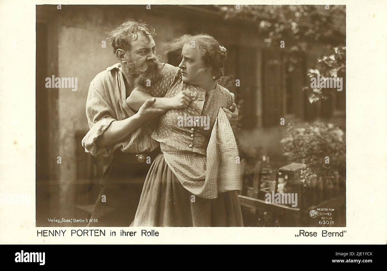Portrait of Henny Porten in Rose Bernd 004 - German weimar era cinema (1918  - 1935 Stock Photo - Alamy
