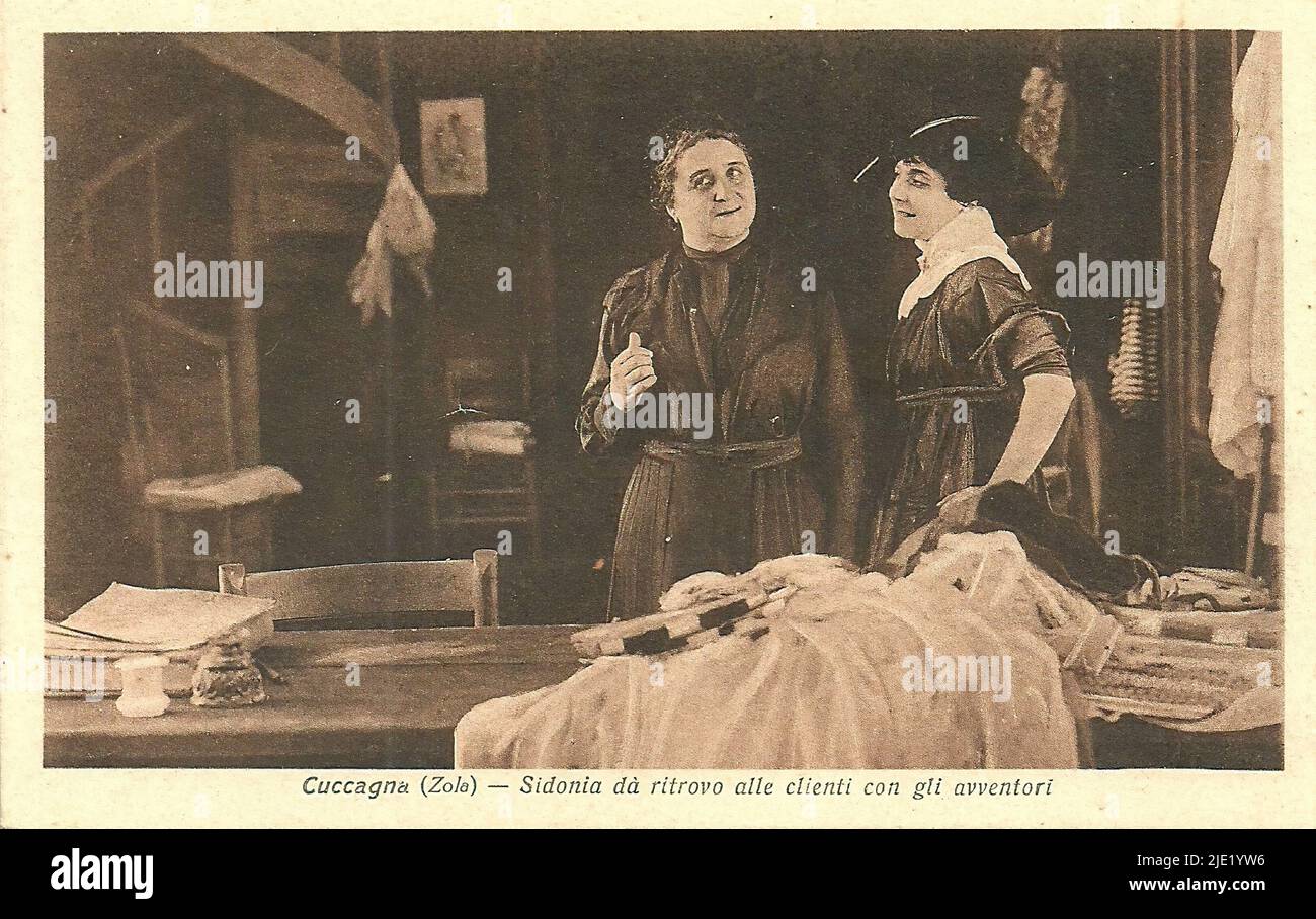 Portrait of Ida Carloni Talli in La cuccagna Italian silent movie