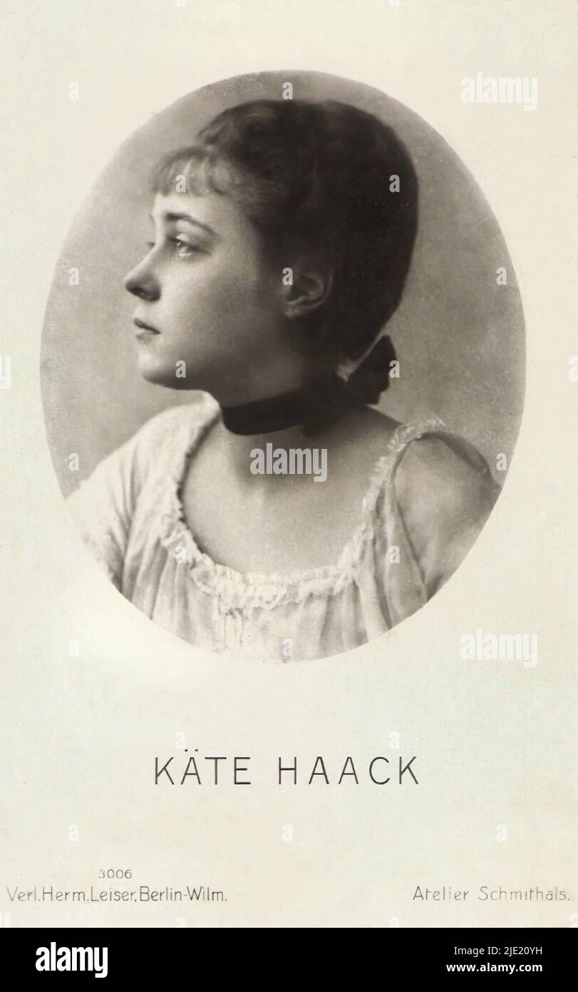 Portrait of Käthe Haack - German weimar era cinema (1918 - 1935) Stock Photo