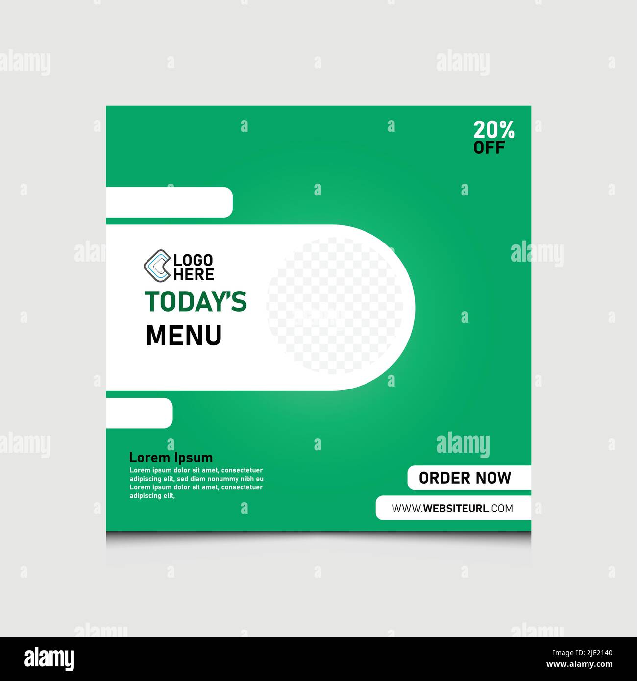 Trendy Social Media Post Template Stock Vector Image & Art - Alamy