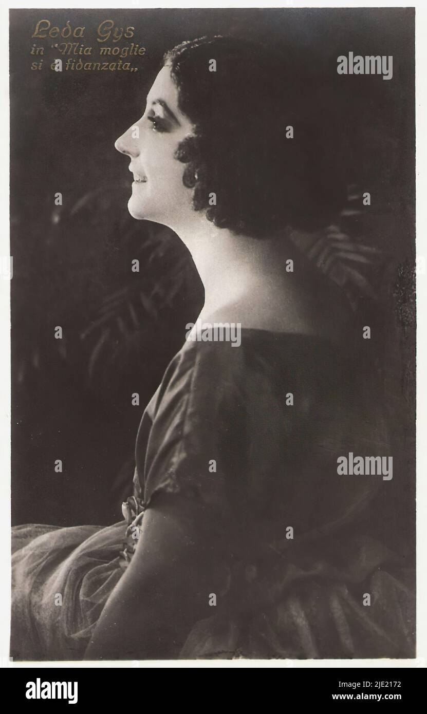 Portrait of Leda Gys in Mia moglie si è fidanzata (1921) Italian