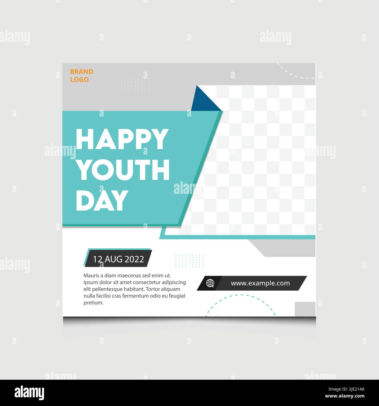 Trendy Social Media Post Template Stock Vector Image & Art - Alamy