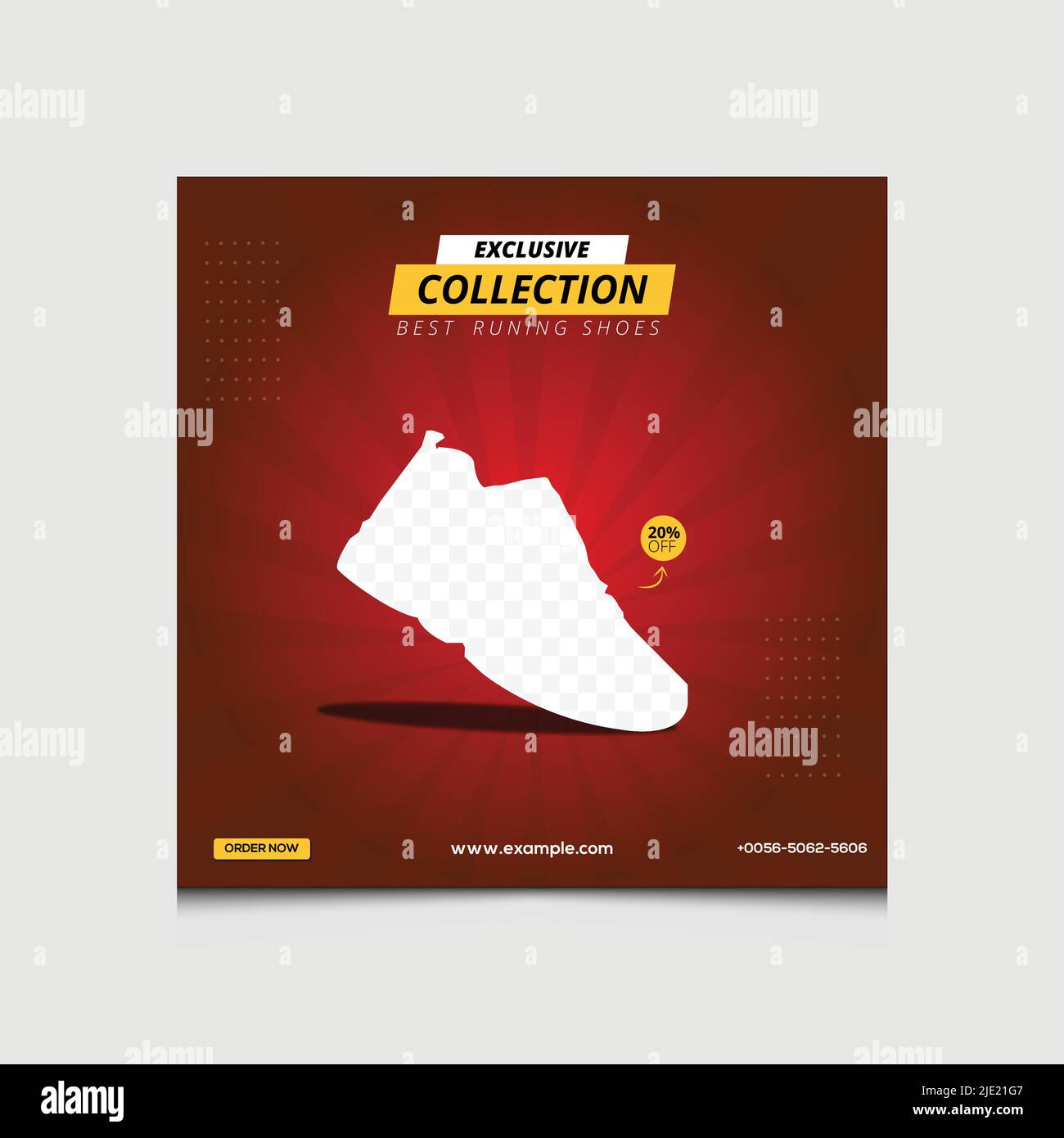 Trendy Social Media Post Template Stock Vector Image & Art - Alamy