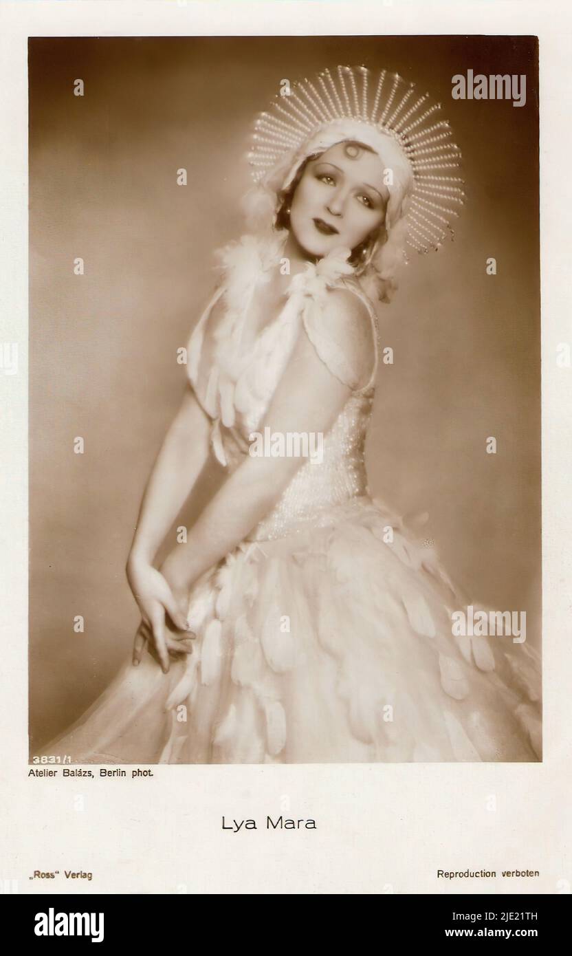 Portrait of Lya Mara 003 - German weimar era cinema (1918 - 1935 Stock ...