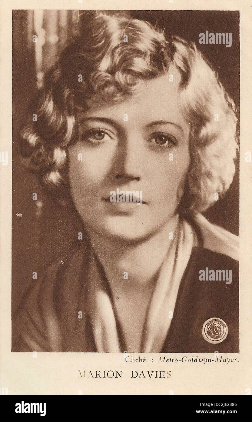 Portrait of Marion Davies - Hollywood silent movie actress Stock Photo