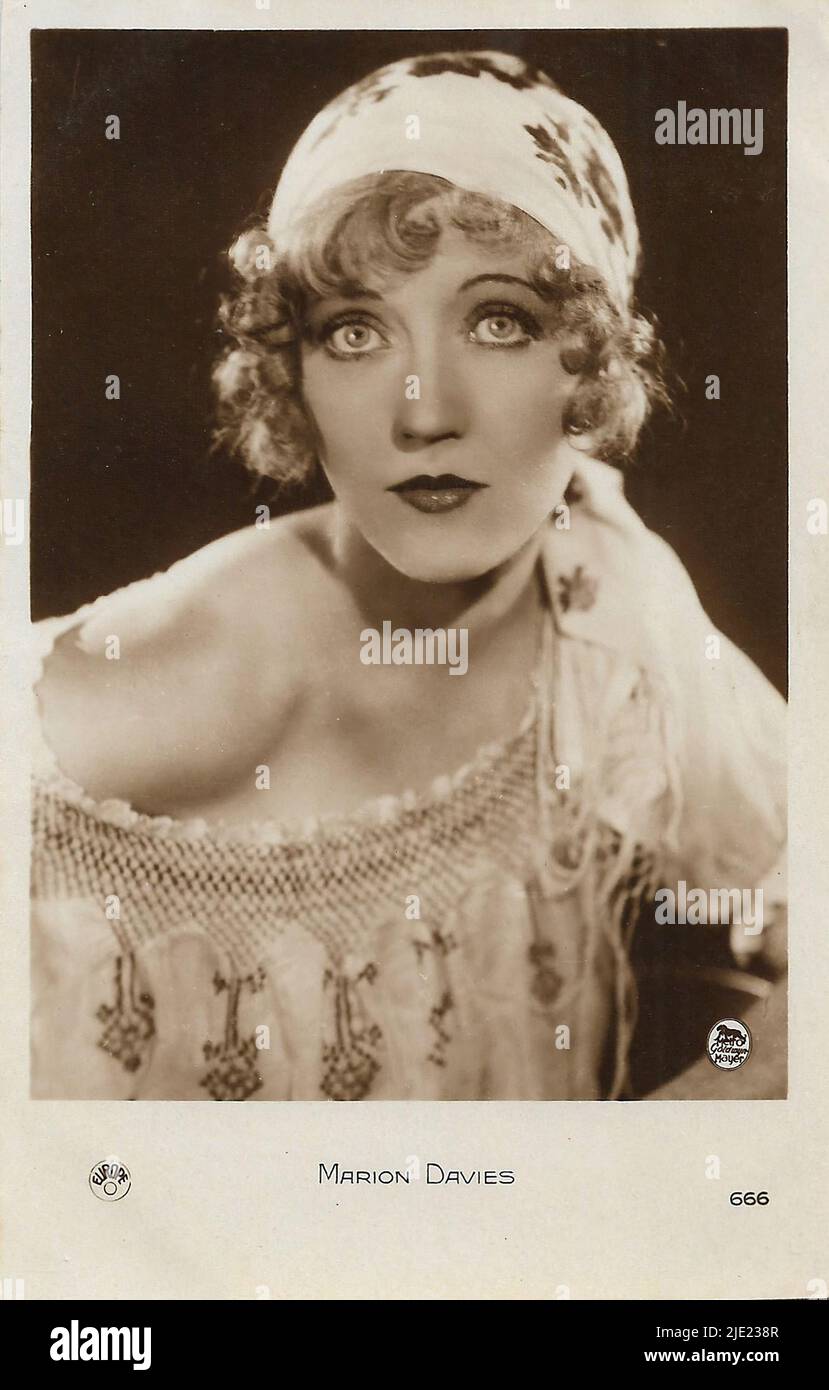 Portrait of Marion Davies 005 - Hollywood silent movie actress Stock Photo