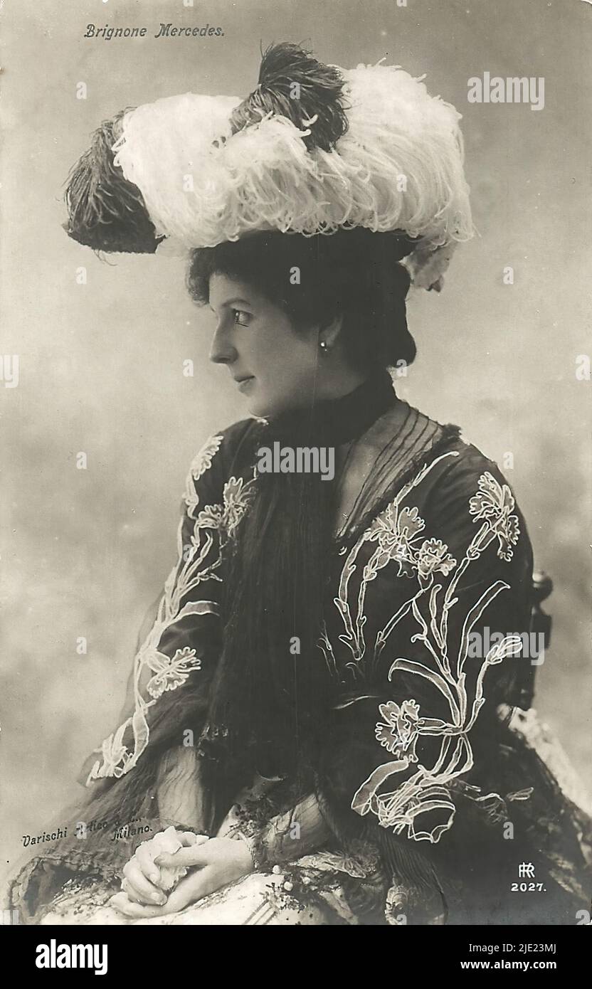 Portrait of Mercedes Brignone 006 Italian silent cinema era actress