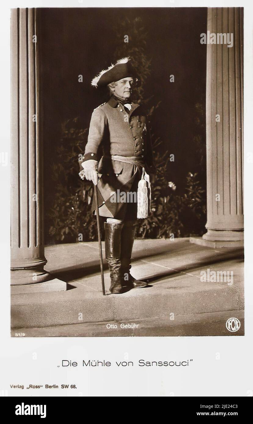 Portrait of Otto Gebühr in Die Mühle von Sanssouci (1926) German
