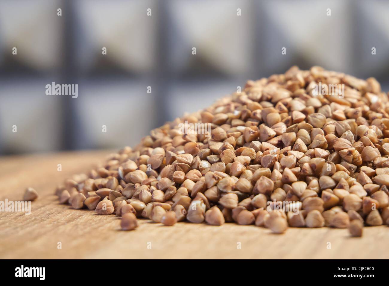 Pile of buckwheat, side view. Buckwheat macro Stock Photo Alamy