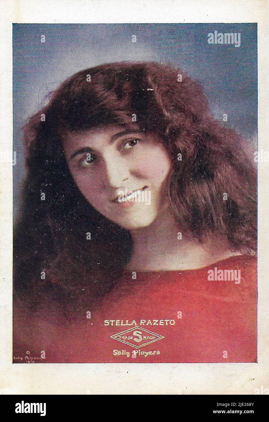 Portrait of Stella Razeto - American cinema before Hollywood era Stock ...