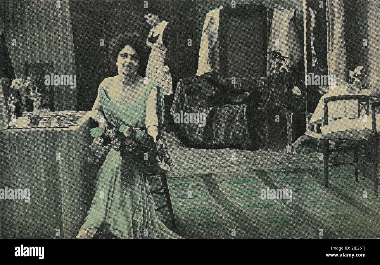 Portrait of Tilde Kassay in Nanà 003 -  Italian silent movie era Stock Photo