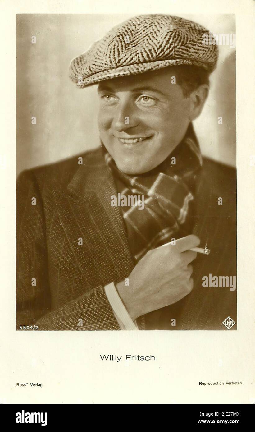 Portrait of Willy Fritsch 008 - German weimar era cinema (1918 - 1935) Stock Photo