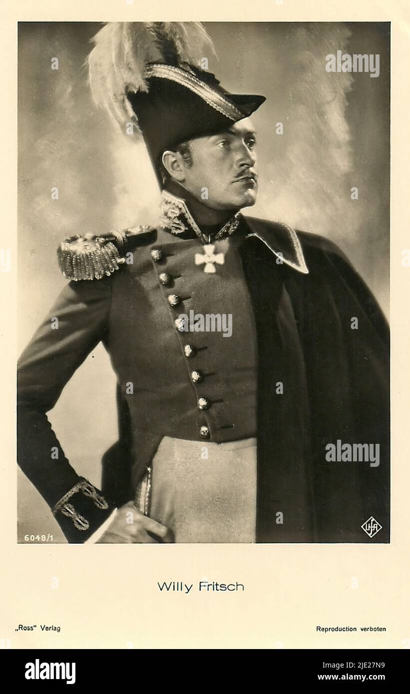 Portrait of Willy Fritsch in Der Kongress tanzt - German weimar era cinema (1918 - 1935) Stock Photo