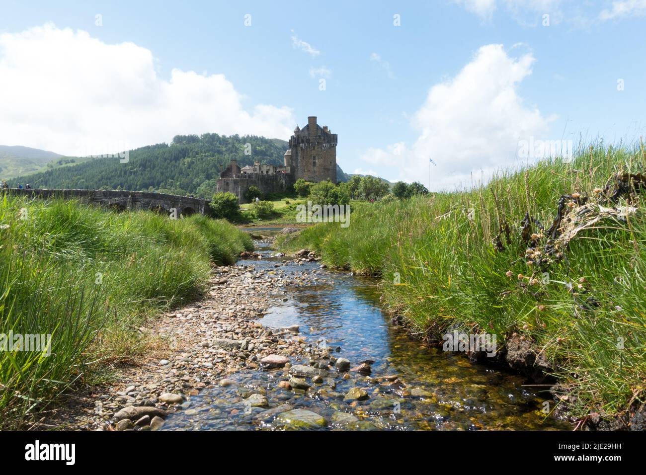 Scotland Eilean Donan Castle in Loch Duich, Highlands, UK Stock Photo