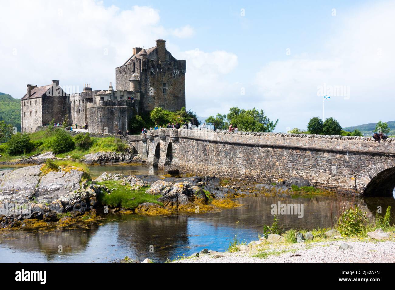 Eilean Donan Castle in Loch Duich , Scotland, UK Stock Photo