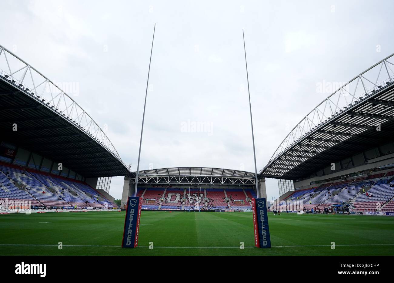 A general view of the DW Stadium, Wigan. Picture date: Friday June 24, 2022. Stock Photo
