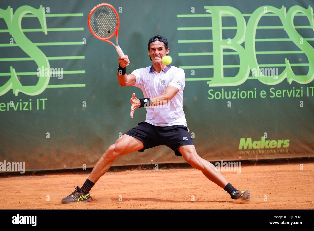 Federico Coria during the Tennis Internationals 2022 Atp Challenger Milano  - Aspria Tennis Cup on June 24, 2022 at the Aspria Harbour Club in Milan,  Italy (Photo by Roberta Corradin/LiveMedia/Sipa USA Stock