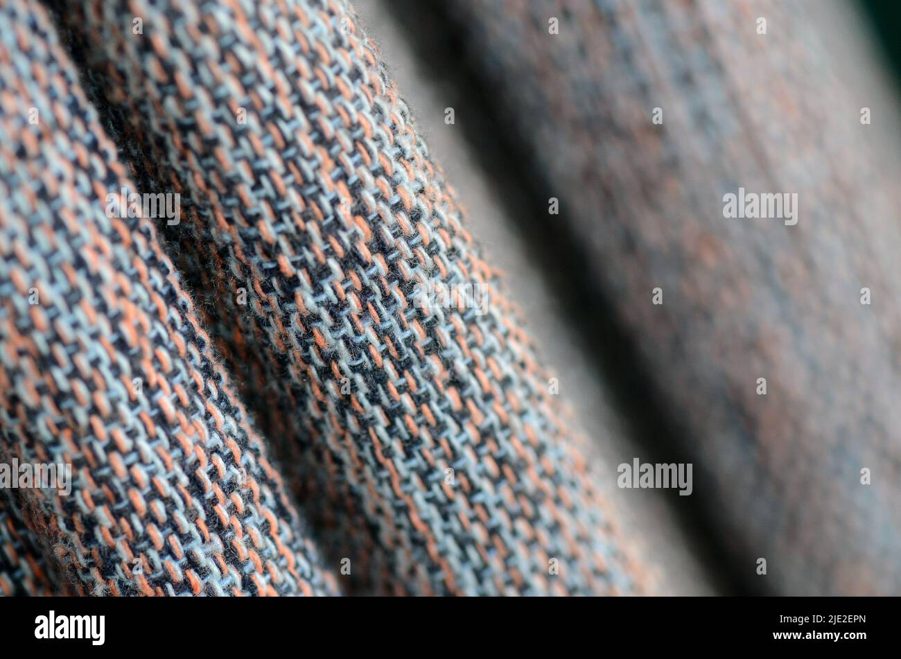 textures and fabrics from an old curtain made of wool Stock Photo