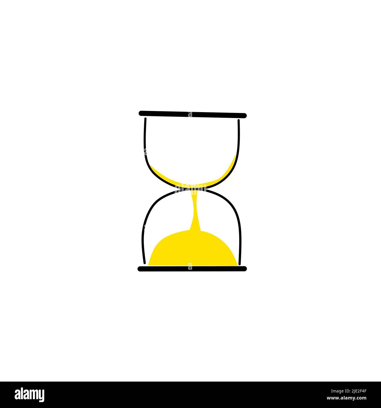 Retro hourglass icon, great design for any purposes. Flat hourglass ...