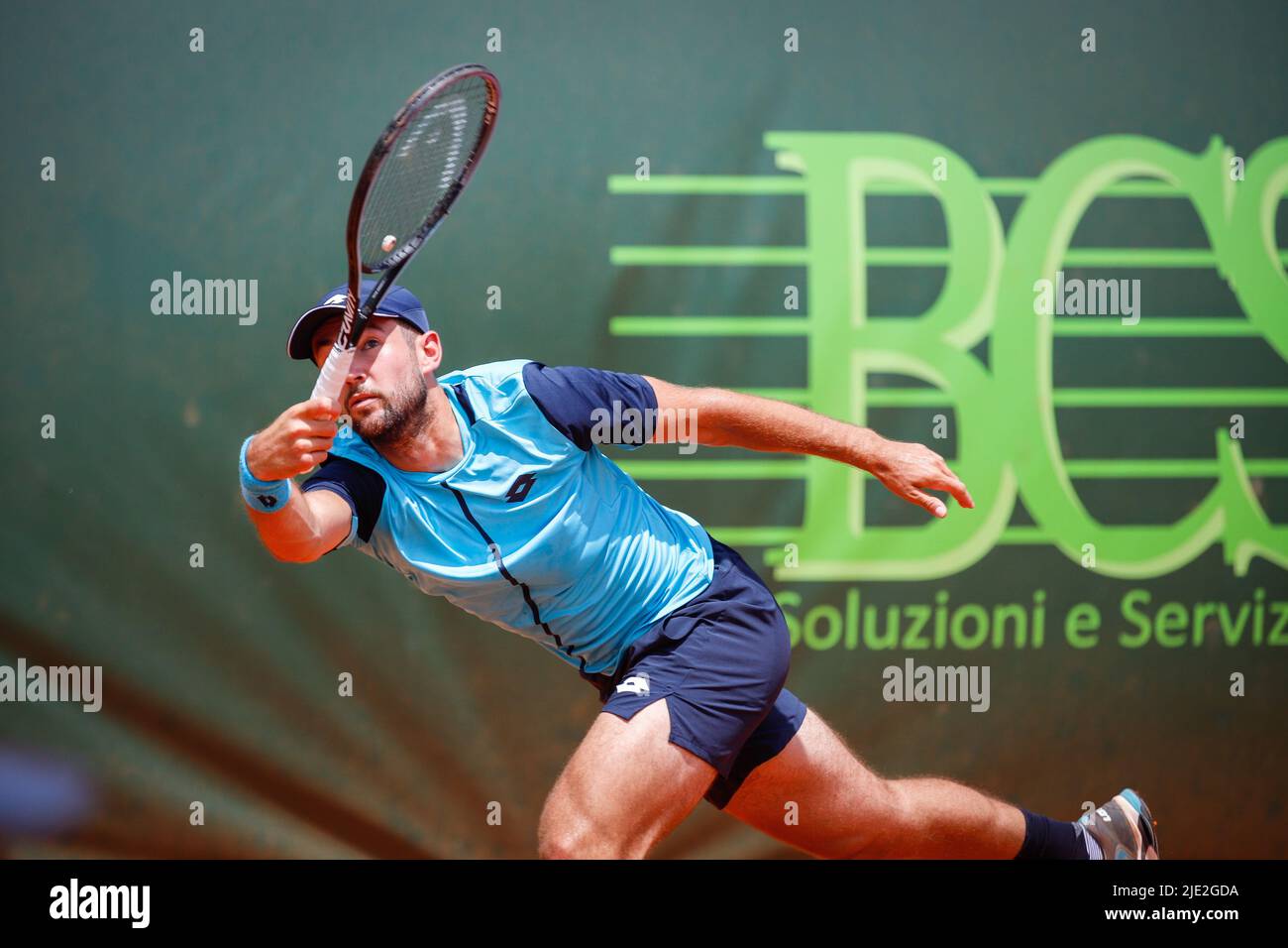 Viktor Durasovic during the Tennis Internationals 2022 Atp Challenger  Milano - Aspria Tennis Cup on June 24, 2022 at the Aspria Harbour Club in  Milan, Italy (Photo by Roberta Corradin/LiveMedia/Sipa USA Stock