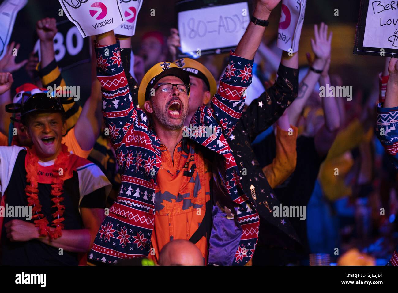 AMSTERDAM Audience during Dutch Darts Masters 2022 in the Ziggo Dome